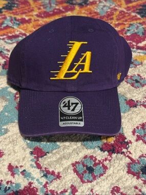 '47 Los Angeles Purple and Gold Baseball Cap